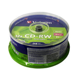 Verbatim CD-RW 700MB 12X High Speed 80 mins 25 pcs per Spindle