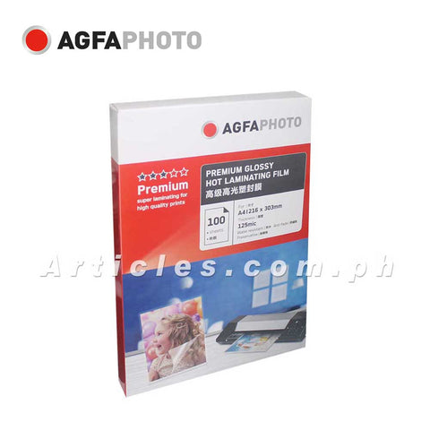 Agfa Laminating Film A4 216mm X 303mm X 125mic (100 sheets)