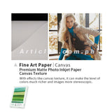 Fantac Premium Matte Photo Inkjet Paper Fine Art Paper Canvas Texture A4 230GSM (20 sheets per pack)