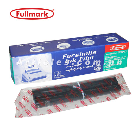 Fullmark Fax Film For Panasonic KX-FA93 2 Rolls Per Box