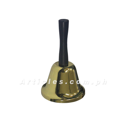 Gold Plated Hand held Call Bells Ice Cream Bell
