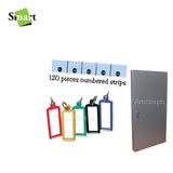 SMART SK-120 Key Box 120 Keys Capacity  with Key Chain and Numbered Strip Included