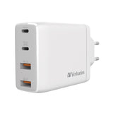 VERBATIM CHARGER 4 PORT TYPE C USB 3.0 CHARGER 100 WATTS WITH TYPE C TO TYPE C CABLE SET