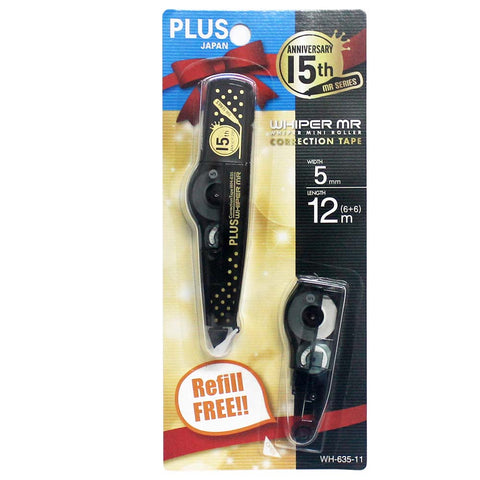 PLUS WH-635-11 Whiper MR Correction Tape with Free Refill Black (Promo)