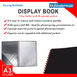 Clearbook Refillable Display Book 20 Pockets A3