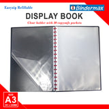Clearbook Refillable Display Book 20 Pockets A3