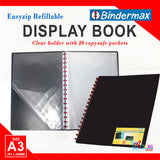 Clearbook Refillable Display Book 20 Pockets A3