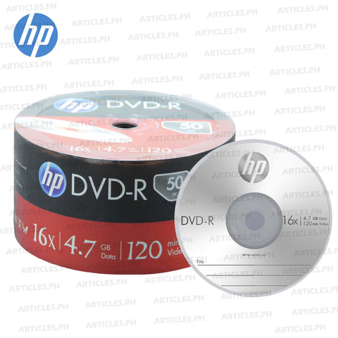 HP DVD-R 4.7GB 16X Blank CD, 50 Pieces