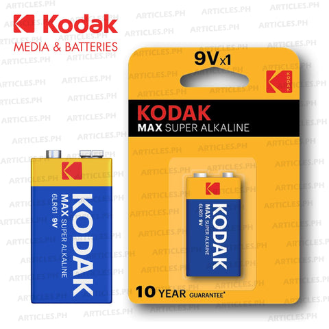 Kodak Max Alkaline 9V Battery -1PC
