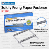 Prong Paper Fastener Safety Prong Fastener Bindermax 2" Standard 50 set per Box