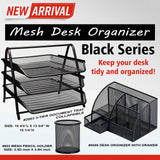 High Quality Metal Mesh Document Magazine Tray Frame File Organizer 3 Layer