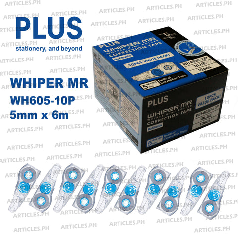 PLUS Correction Tape Refill WH-605R-10P Whiper MR 10- Pieces Refill