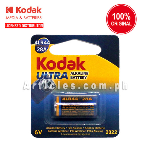 Kodak 28A K28A 4LR44 A544 6V Ultra Alkaline Battery