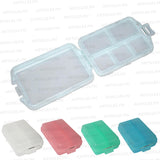 #4205 Plastic Pill Box 6 Slots Pills Medicine Box Tablets Storage Case Container Holder