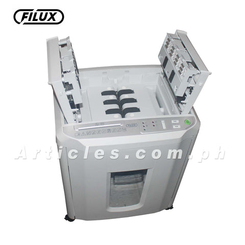 Filux Paper Shredder shredding machine Heavy Duty Micro Cut 6 Sheet Manual 150 Sheets Auto Feed Capacity