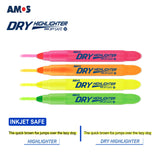 Amos Gel Highlighter Gel Pen Dry Highlighter Inkjet Safe