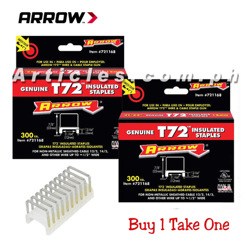 Arrow Gun Tacker Staple Wire T72  7/8 Length 15mm wide 300 pieces Buy 1 Take One
