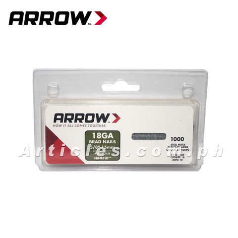 Arrow BN1810 Brad Nails 5/16 (10mm) Box of 500