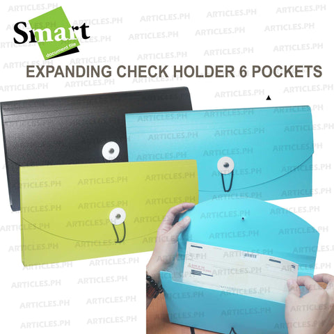 Expanding Check Holder Accordion Document File Envelope 6 Pocket - 1 Piece