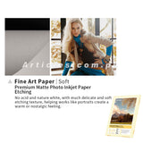 Fantac Premium Matte Photo Inkjet Paper Etching Fine Art Paper Soft A4 230GSM (20 sheets per pack)