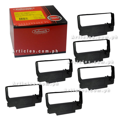 Fullmark POS Cash Register Ribbon for Epson ERC 30 ERC 34 ERC 38 ERC38 Pack of 6 (Violet)