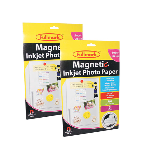 Fullmark Magnetic Inkjet Photo Paper 690gsm A4 Pack of 2