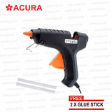 Acura Hot Melt Glue Gun Large with Silicone Tip and Stand 220V (60W)