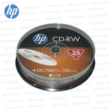 HP CD-RW 700MB Blank CD, 25 Pieces