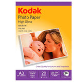 Kodak Inkjet Photo Paper 230GSM A3 (20 sheets per pack)