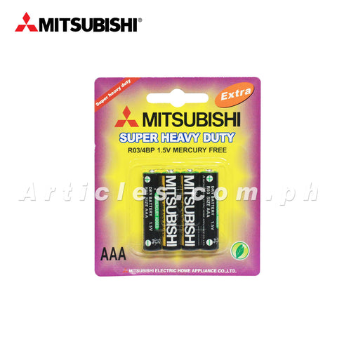 Mitsubishi AAA Battery Super Heavy Duty 4 pcs.