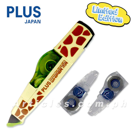 Plus WH615BTS Limited Edition Correction Tape + 2 Single Refill (Giraffe Design)