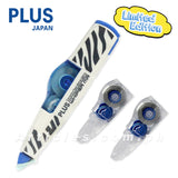 Plus WH615BTS Limited Edition Correction Tape + 2 Single Refill (Zebra Design)