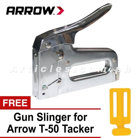 Arrow T-50 Heavy Duty Tacker (with FREE T-50 Arrow Gun Slinger)