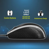 VERBATIM OPTICAL WIRED MOUSE BLACK