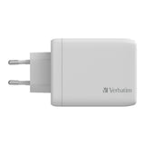 VERBATIM CHARGER 4 PORT TYPE C USB 3.0 CHARGER 100 WATTS WITH TYPE C TO TYPE C CABLE SET