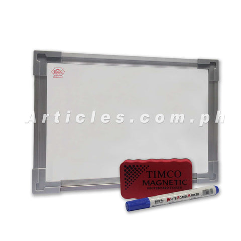 TIMCO 9” X 12” Magnetic Whiteboard with Magnetic Whiteboard Eraser and Whiteboard Marker Set