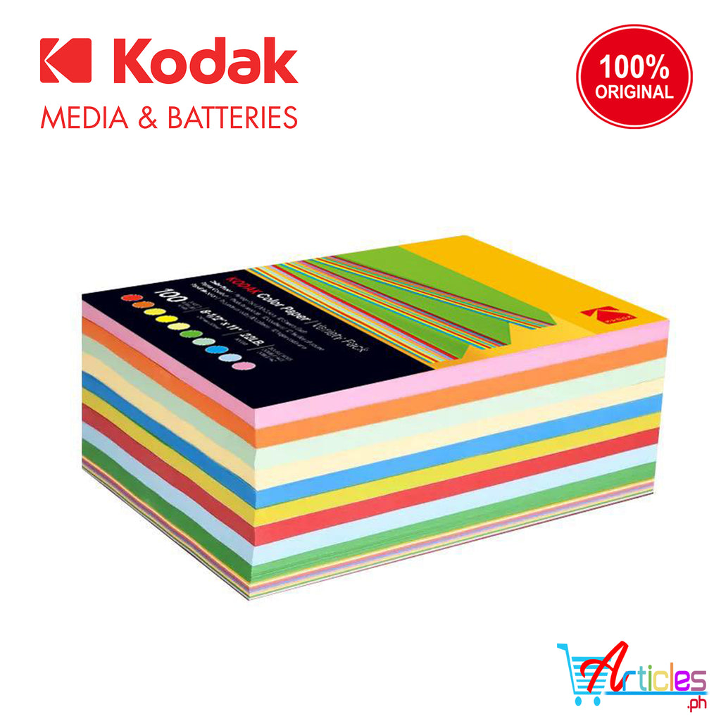Color Key Paper KODAK COLOR PAPER COLORED PAPERS ASSORTED COLOR 80GSM 100 SHEETS PER P ...