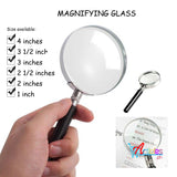 Magnifying Glass 5X  3 inches 75mm
