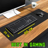 MOUSE PAD  GAMING AND OFFICE MOUSEPAD  88CM X 25CM LONG BLACK