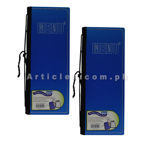 Bindermax Recipe Menu holder Menu Jacket One Fold - Two Views 10 pockets for 4.5”x 11.69” Size Set of 2
