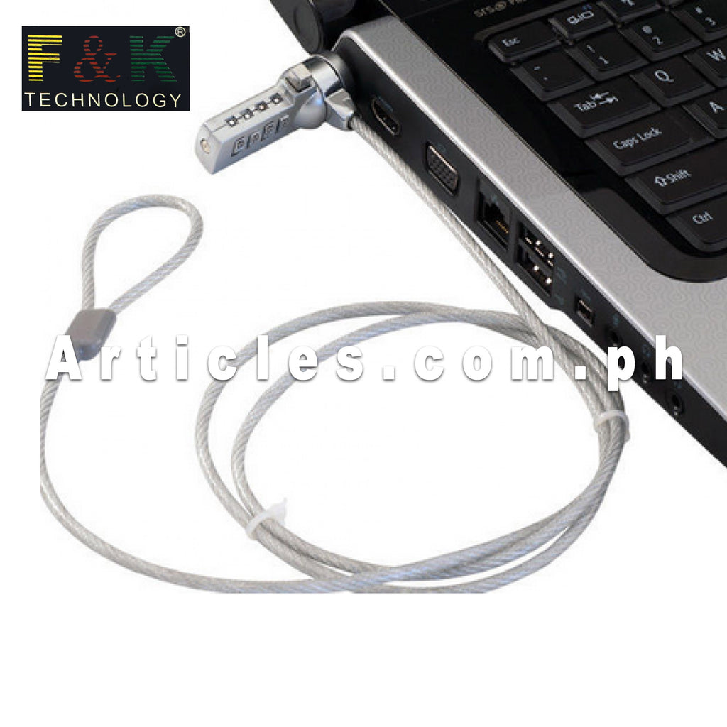 Notebook Anti-Theft Security 4 Digits Combination Notebook Computer Lo ...