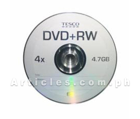 TESCO DVD+/-RW 4.7GB Blank CD, Pack of 50