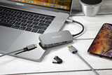 Verbatim Type-C 4 Port Hub with 4K HDMI, USB 3.0 PD 100 Watts