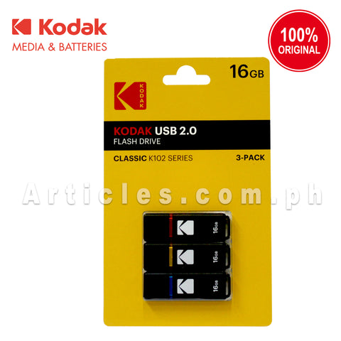 Kodak USB Flash Drive K102 2.0 16GB 3PCS