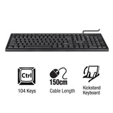 VERBATIM KEYBOARD USB WIRED KEYBOARD BLACK